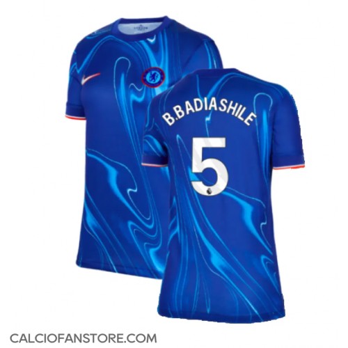 Maglia Calcio Chelsea Benoit Badiashile #5 Prima Divisa Donna 2024-25 Manica Corta